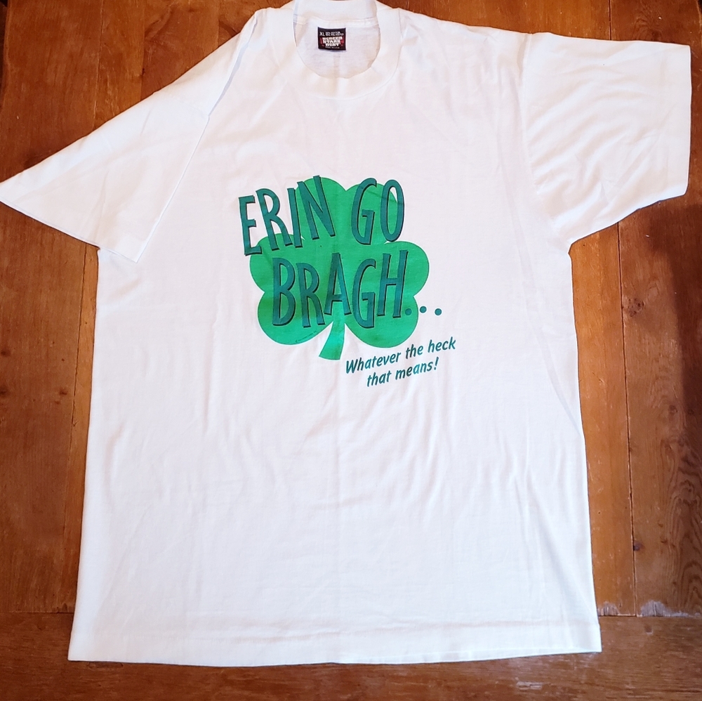 Vintage St. Patricks Day Irish Slogan tee shirt